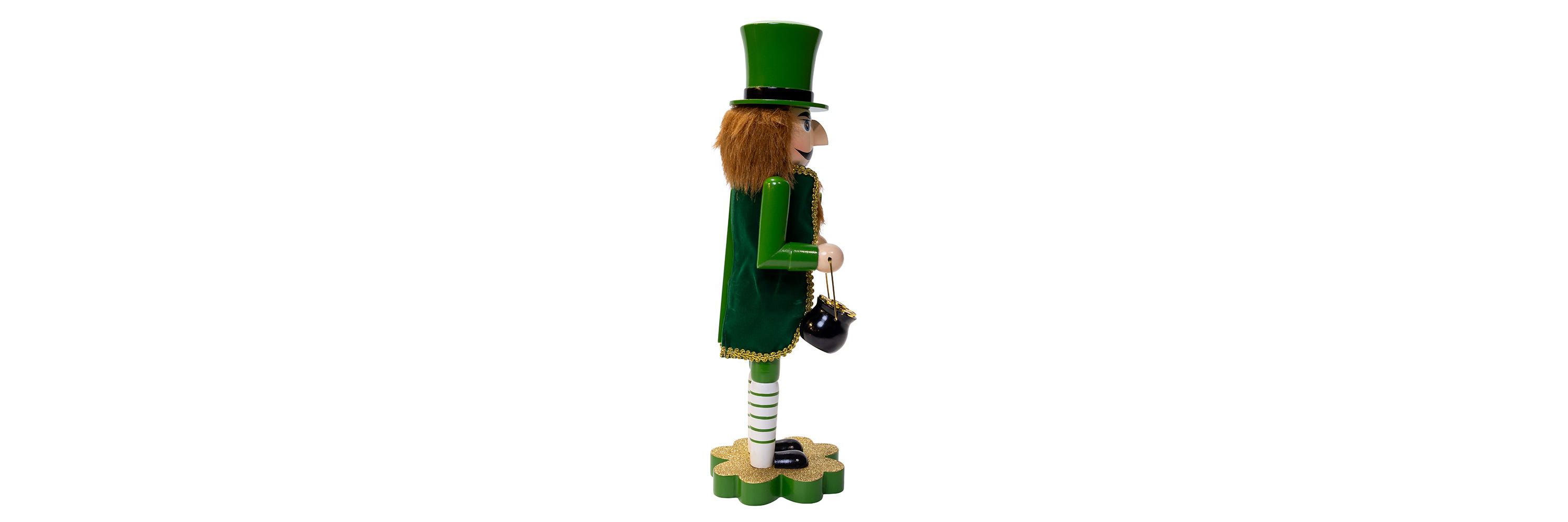 14-Inch Leprechaun Soldier Nutcracker