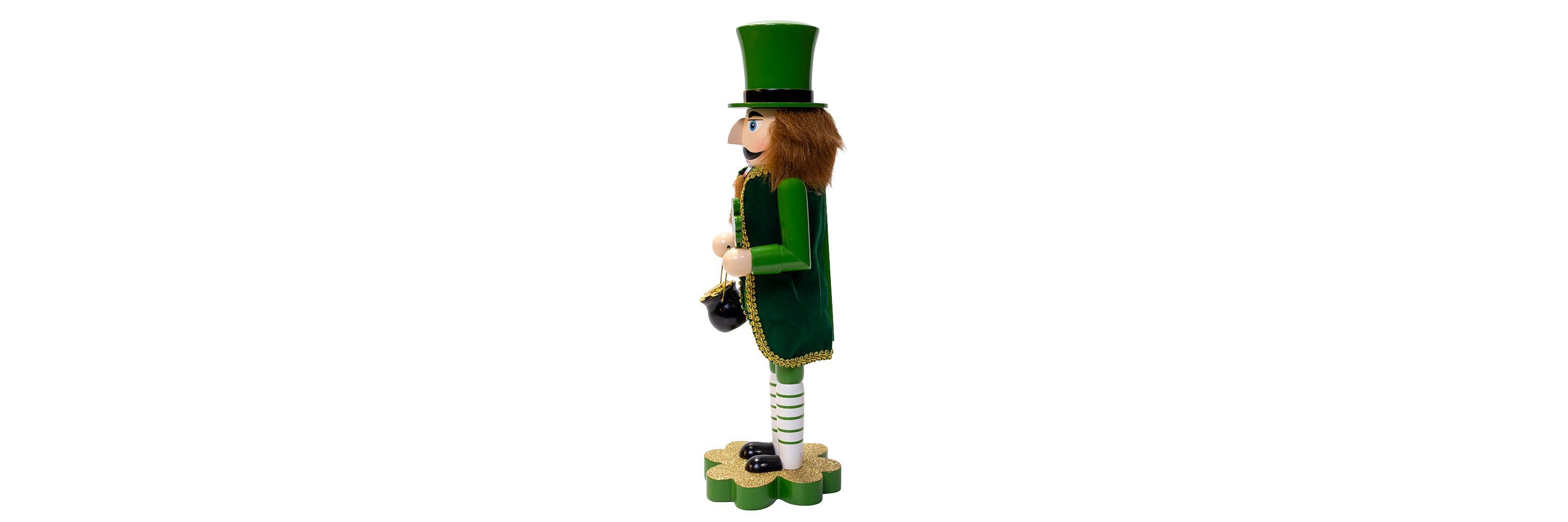 14-Inch Leprechaun Soldier Nutcracker