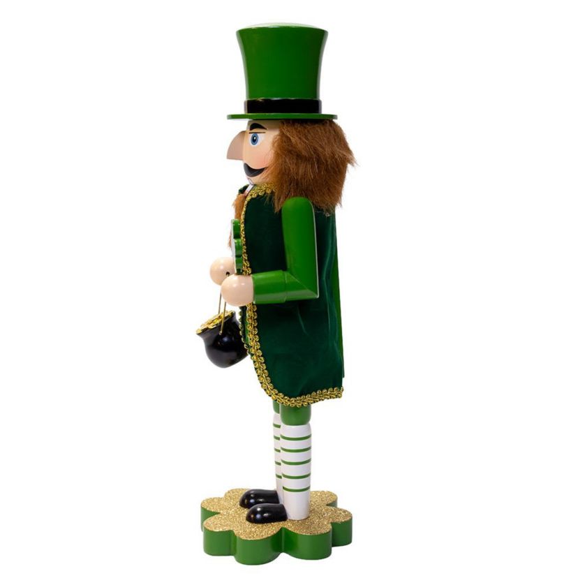 14-Inch Leprechaun Soldier Nutcracker