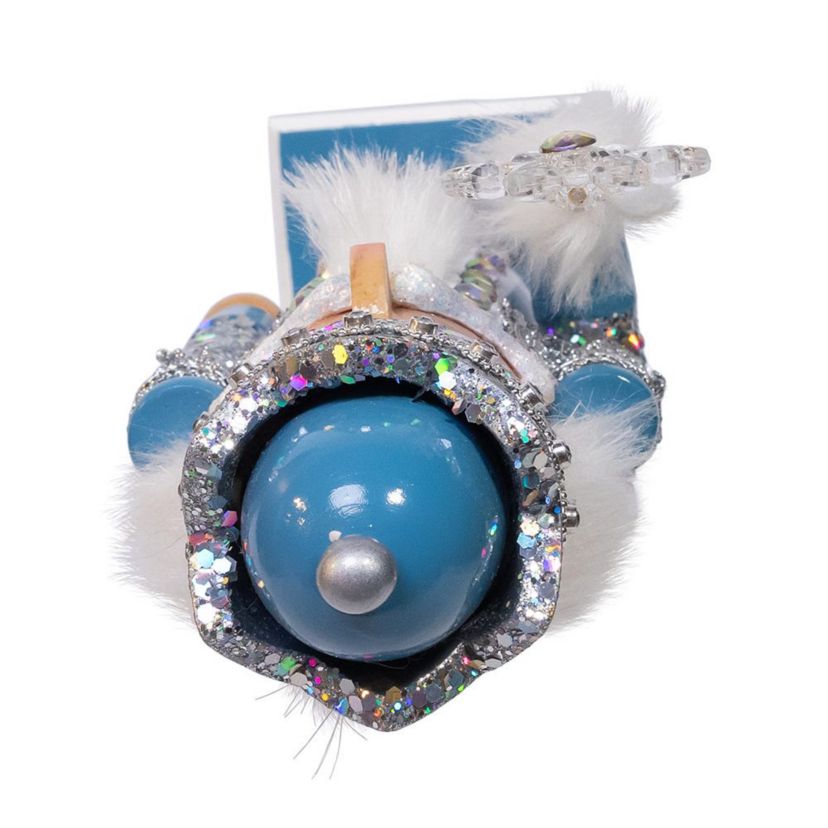 Wooden 15-Inch Blue and Platinum Nutcracker