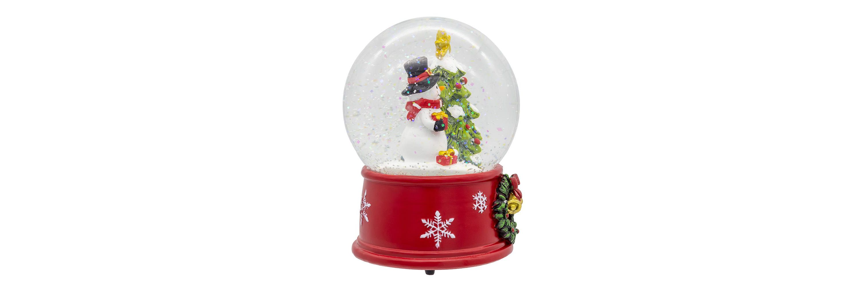 5-Inch Wind-Up Musical Snowman With Water Globe