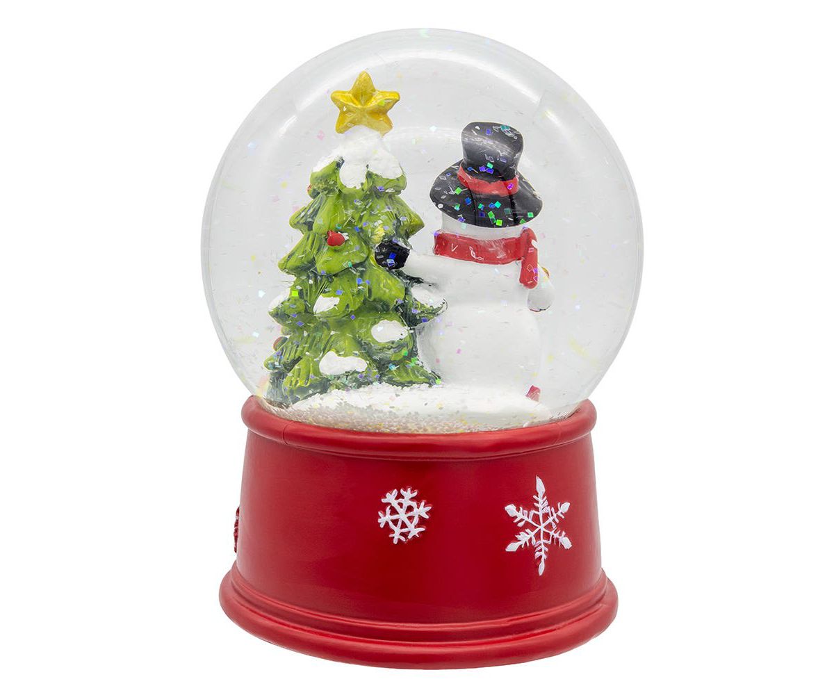 5-Inch Wind-Up Musical Snowman With Water Globe