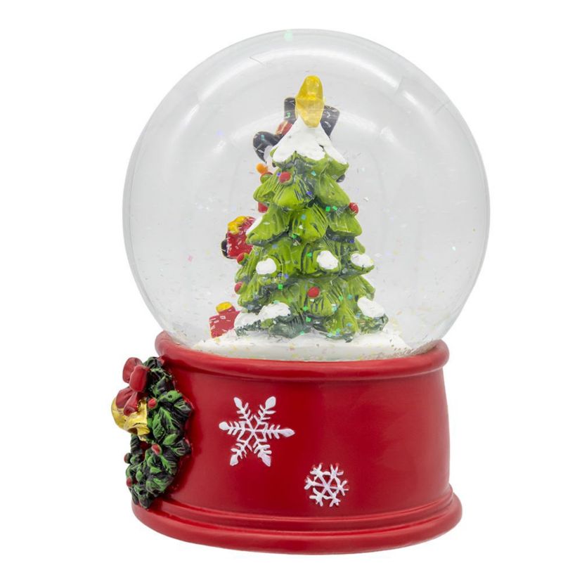 5-Inch Wind-Up Musical Snowman With Water Globe