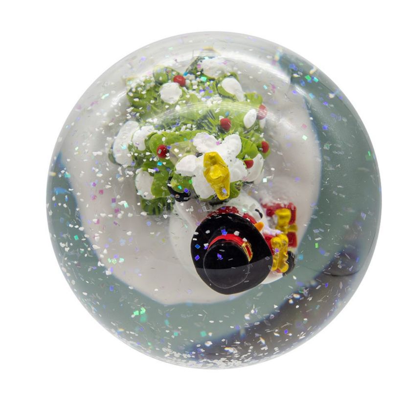 5-Inch Wind-Up Musical Snowman With Water Globe