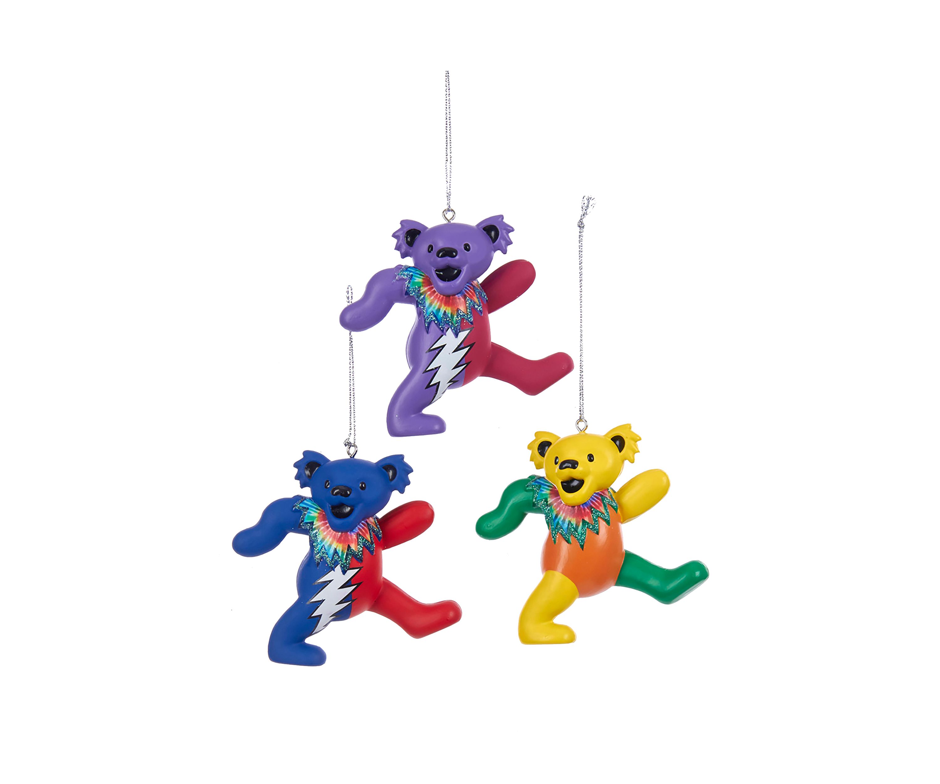  Set of 3 Grateful Dead™ Bear Ornaments