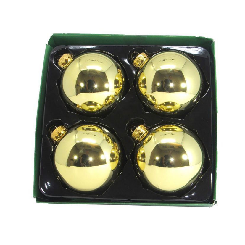 65MM Glass 12 Days Of Christmas Ball Ornaments, 12-Piece Boxed Set