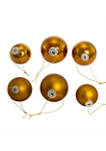 60-80 Millimeter Shiny and Matte Bronze Glass Ball Ornaments - 20 Piece Set