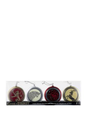 Kurt S. Adler Game Of Thrones Disc Ornament Set Of 4