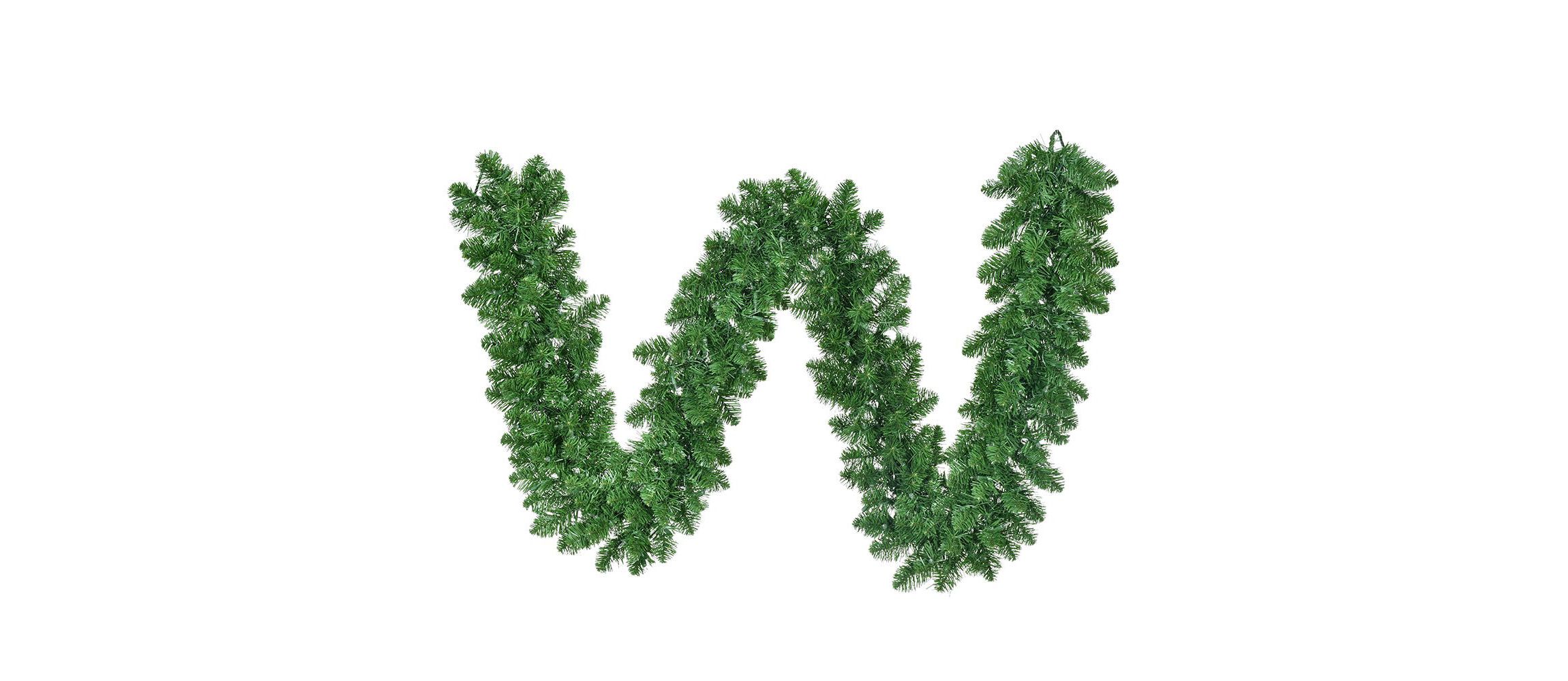 9-Foot Pre-Lit Clear Incandescent Vanderbilt Garland