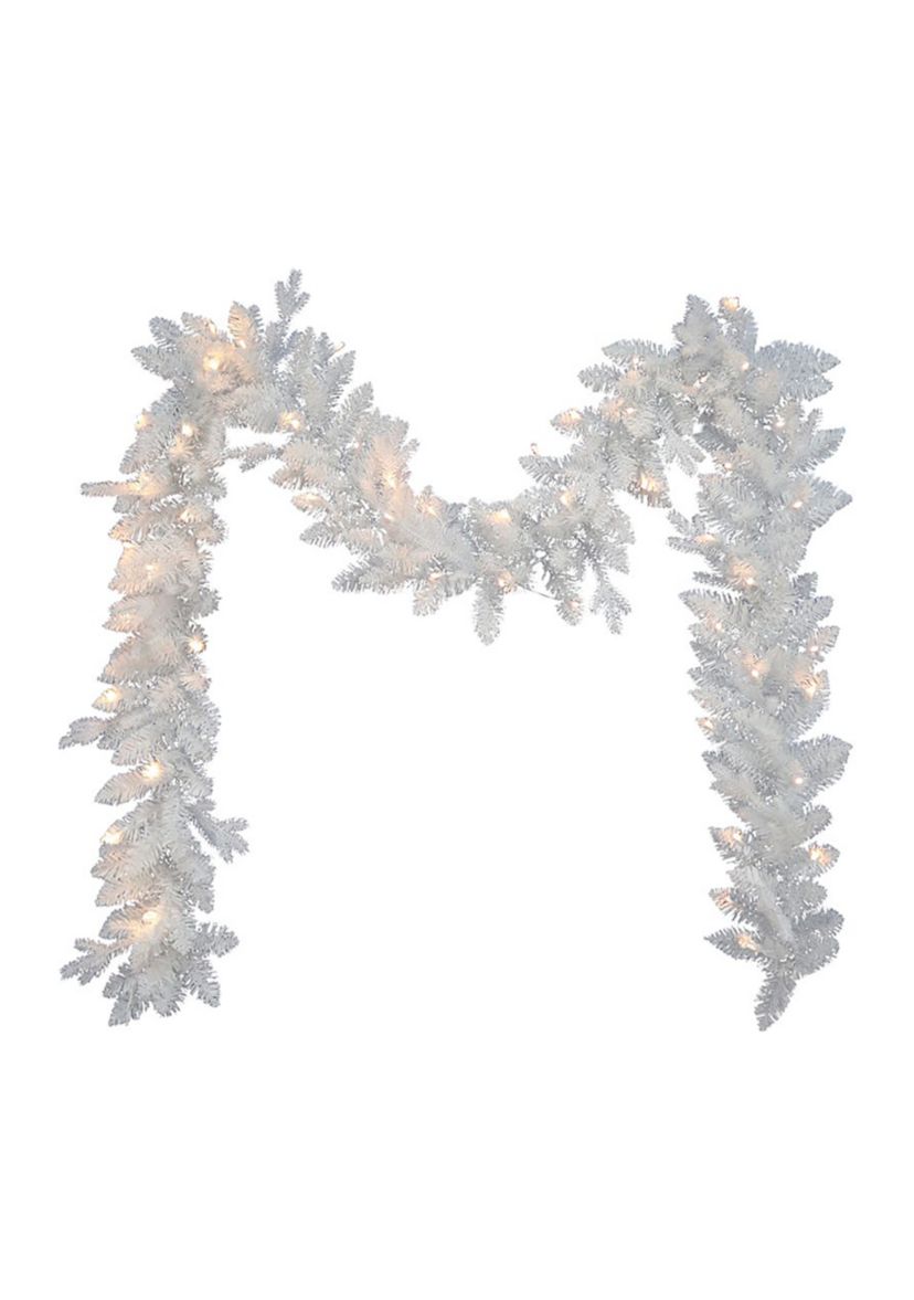 LED Jackson White Pine Garland