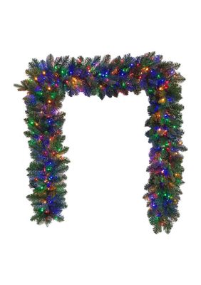 Kurt S. Adler 9-Foot Prelit Multicolored LED Noble Fir Garland
