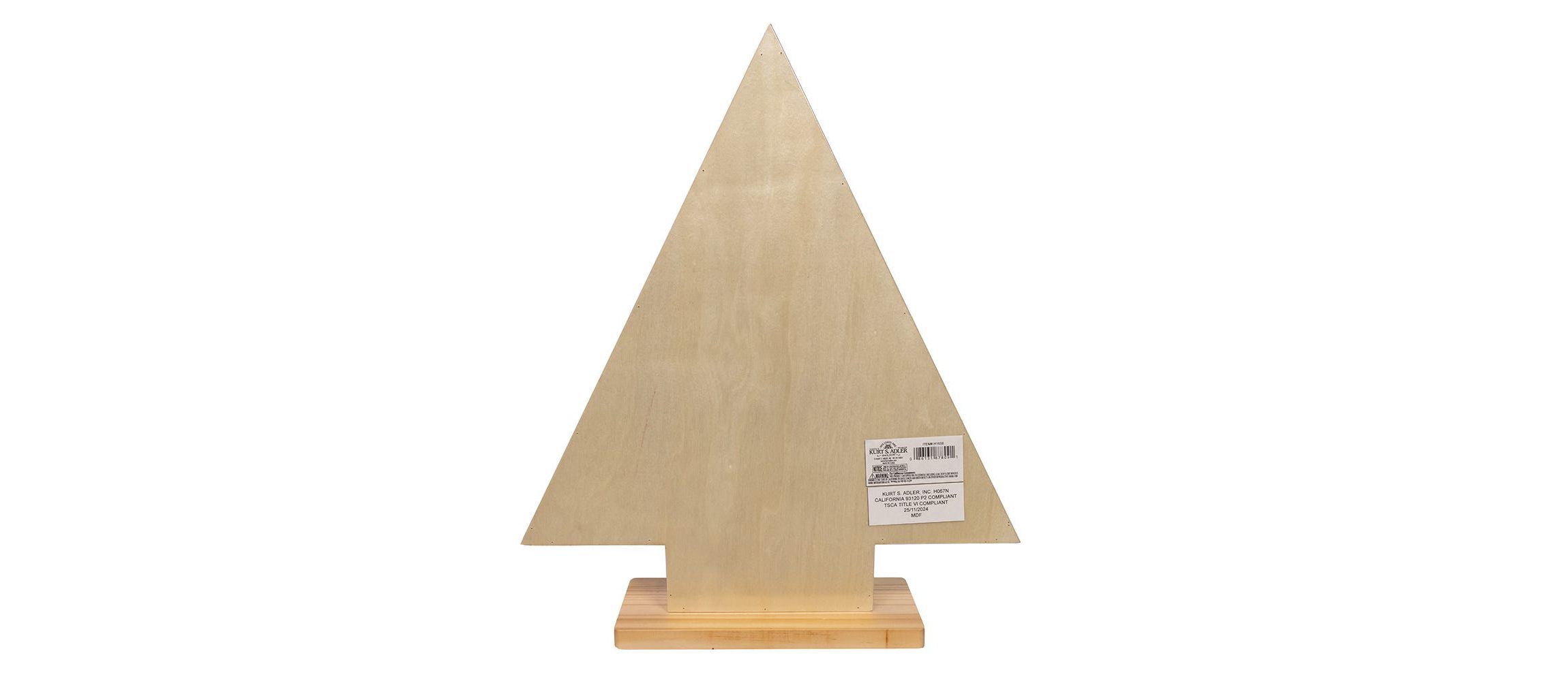 15-Inch Wooden Tree Advent Calendar