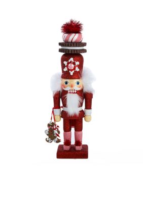 Hollywood Red Gingerbread Nutcracker with Cookie Hat