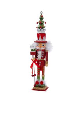 Hollywood Red and Green Tree Hat Nutcracker