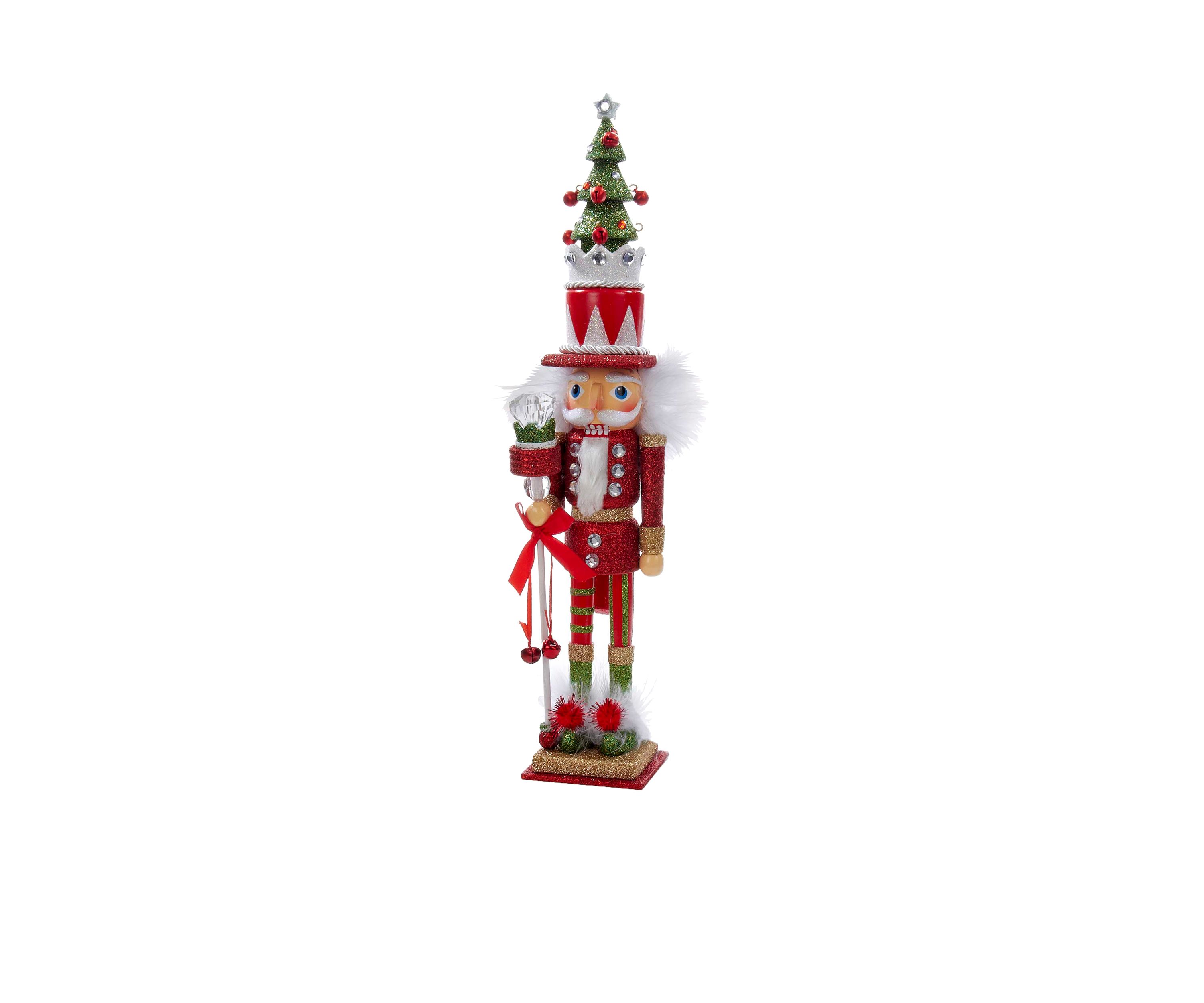 Hollywood Red and Green Tree Hat Nutcracker