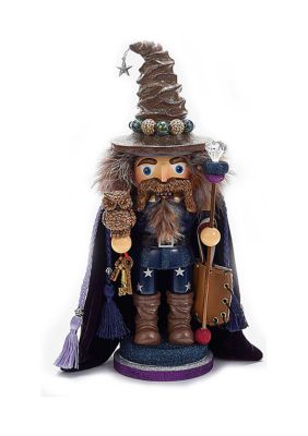Kurt S. Adler 15'' Hollywood Wizard Nutcracker with Owl