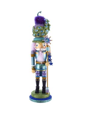 17.5 Inch Hollywood™ Peacock Hat Nutcracker