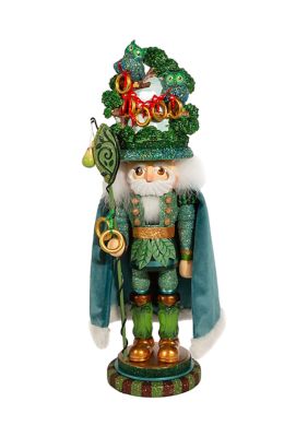 17.5-Inch Hollywood Five Golden Rings Nutcracker