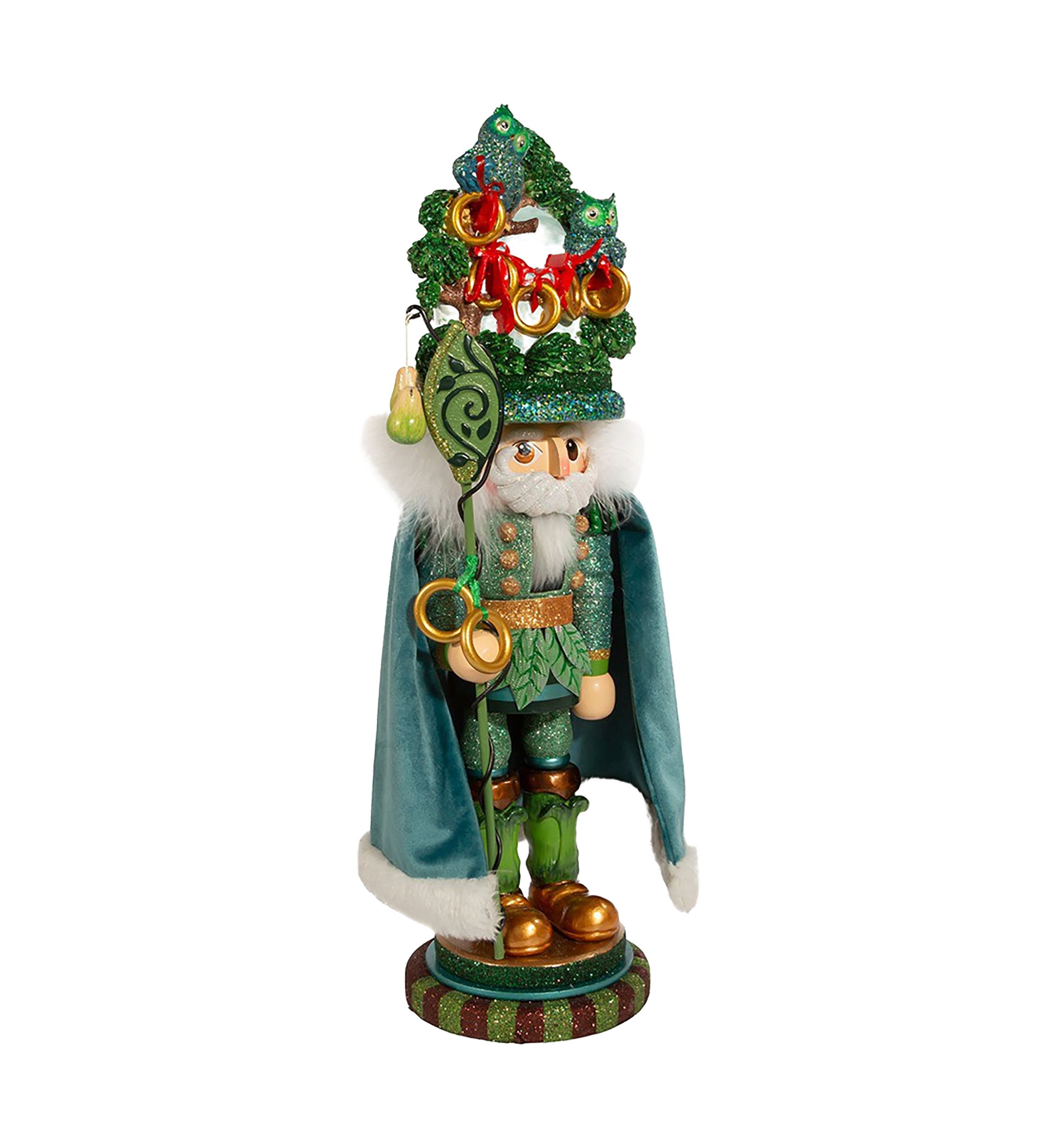 17.5-Inch Hollywood Five Golden Rings Nutcracker