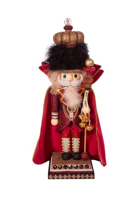 18-Inch Hollywood Burgundy King Nutcracker