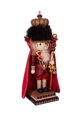 18-Inch Hollywood Burgundy King Nutcracker