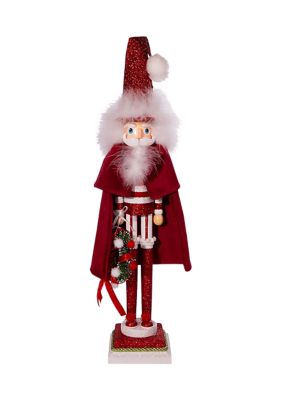 20-Inch Hollywood Red Skinny Nutcracker with Wreath