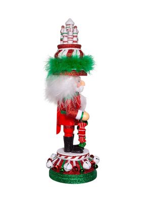 15-Inch Hollywood Nutcrackers™ Red, White and Green Candy Tower Hat Nutcracker