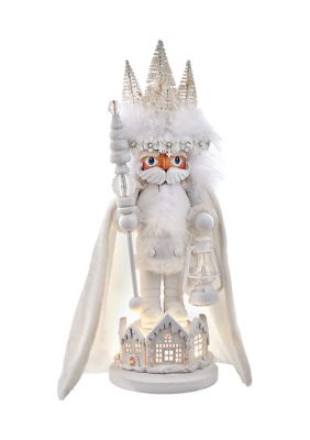 Kurt S. Adler 15-Inch Hollywood White Winter LED Hat Nutcracker