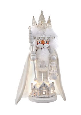 15-Inch Hollywood White Winter LED Hat Nutcracker