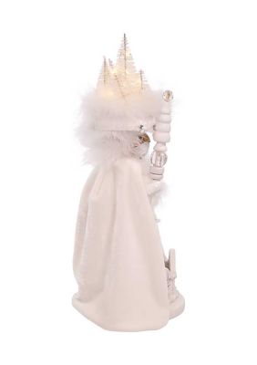 15-Inch Hollywood White Winter LED Hat Nutcracker