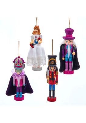 6-Inch Hollywood Nutcracker Suite 4-Piece Ornament Set