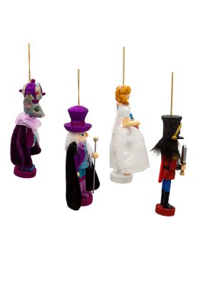 6-Inch Hollywood Nutcracker Suite 4-Piece Ornament Set