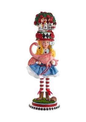 19-Inch Hollywood Alice with Flamingo Nutcracker