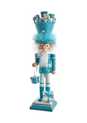 18-Inch Hollywood Blue Giftbox Soldier Nutcracker