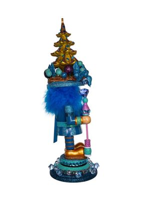 18-Inch Hollywood Blue with Tree Nutcracker