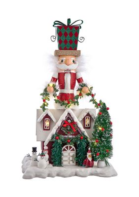 18-Inch Battery Operated Deck the Halls Musical LED Nutcracker