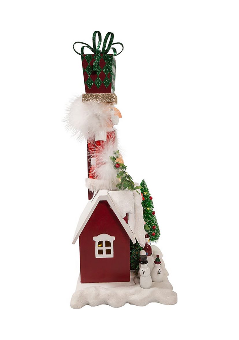 18-Inch Battery Operated Deck the Halls Musical LED Nutcracker