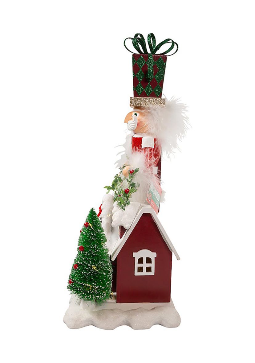 18-Inch Battery Operated Deck the Halls Musical LED Nutcracker