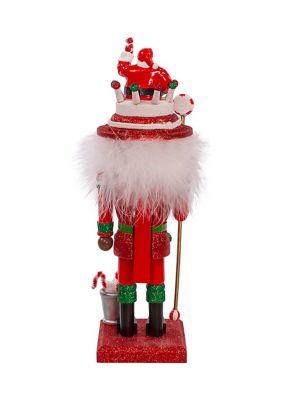 10-Inch Hollywood Black Nutcracker with Santa Hat