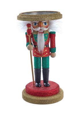 10-Inch Hollywood Soldier Nutcracker Candleholder