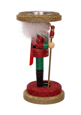 10-Inch Hollywood Soldier Nutcracker Candleholder