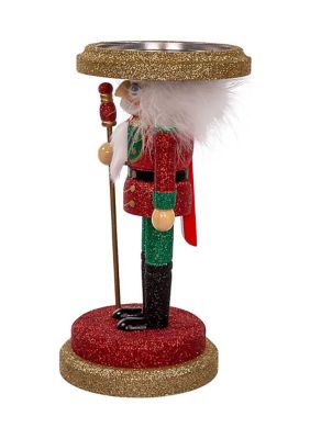 10-Inch Hollywood Soldier Nutcracker Candleholder