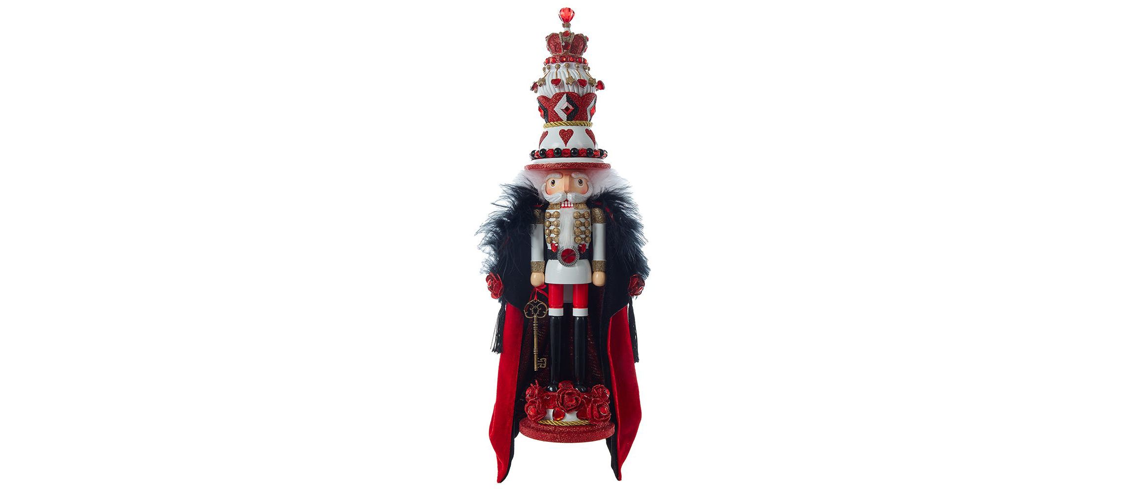 Kurt Adler 18.8-Inch Hollywood Nutcrackers King of Hearts with Cape Nutcracker