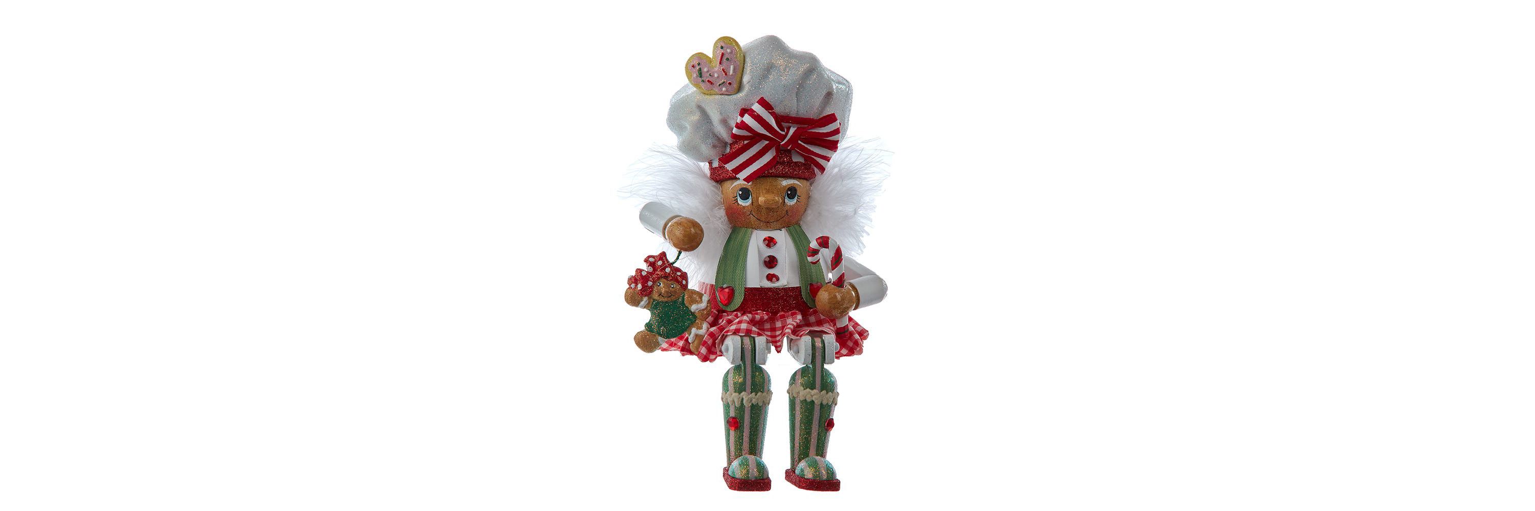 Kurt Adler 11-Inch Hollywood Nutcracker Gingerbread Baker Girl Shelf Sitter Nutcracker