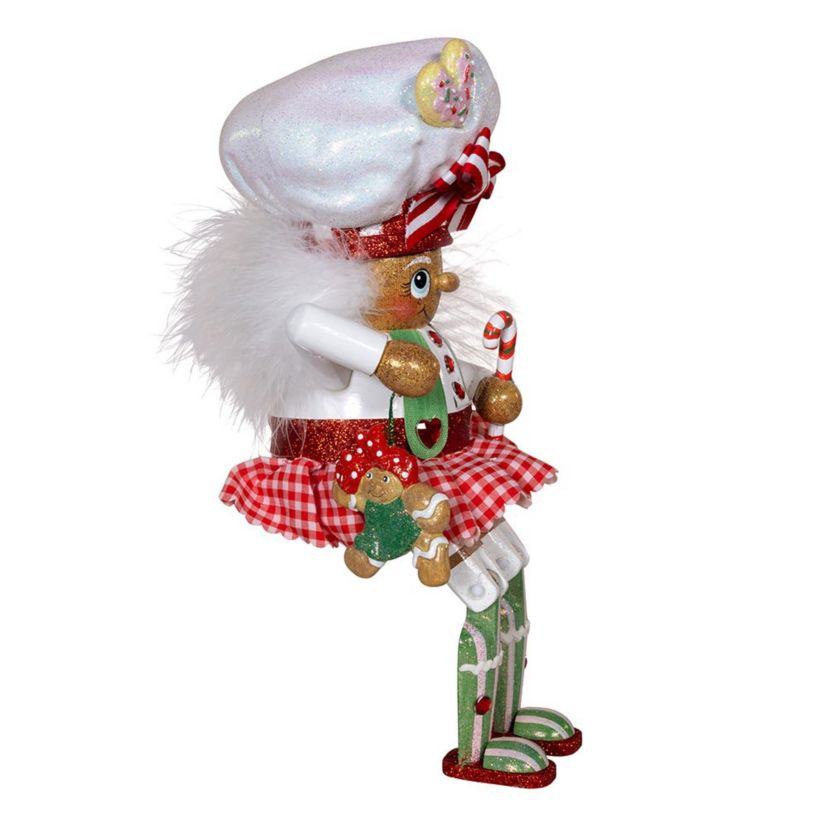 Kurt Adler 11-Inch Hollywood Nutcracker Gingerbread Baker Girl Shelf Sitter Nutcracker