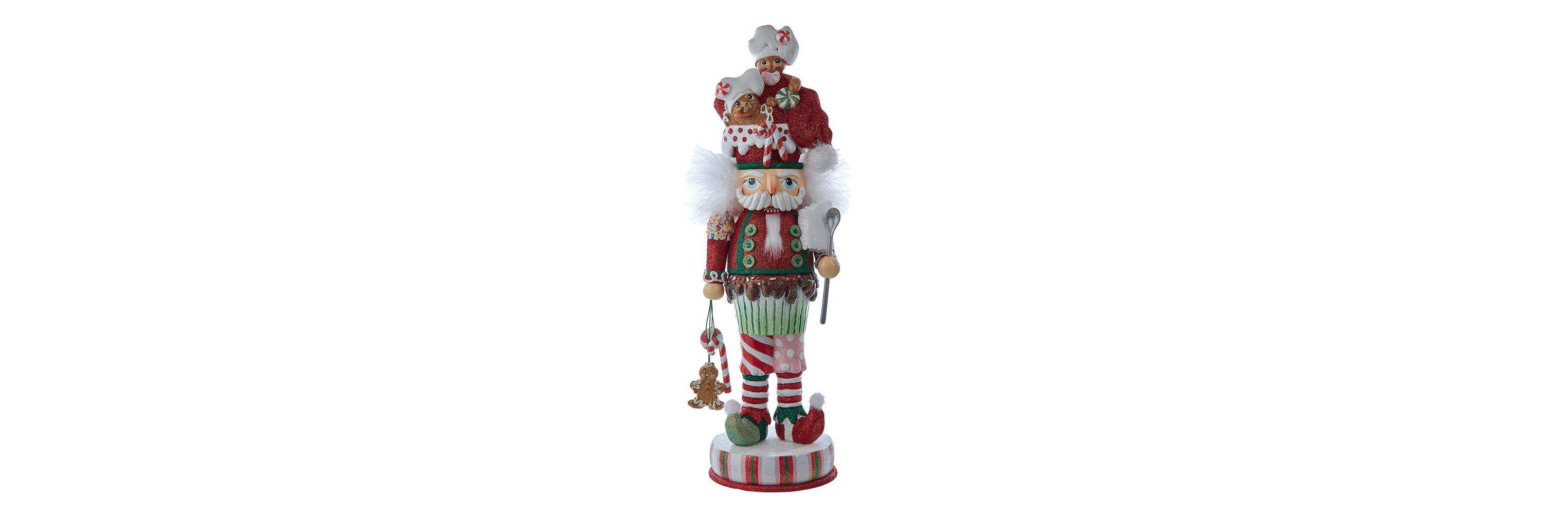Kurt Adler 18-Inch Hollywood Nutcrackers Gingerbread Soldier with Cupcake Body Nutcracker