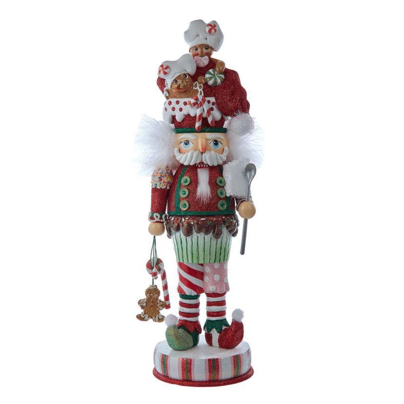 Kurt Adler 18-Inch Hollywood Nutcrackers Gingerbread Soldier with Cupcake Body Nutcracker