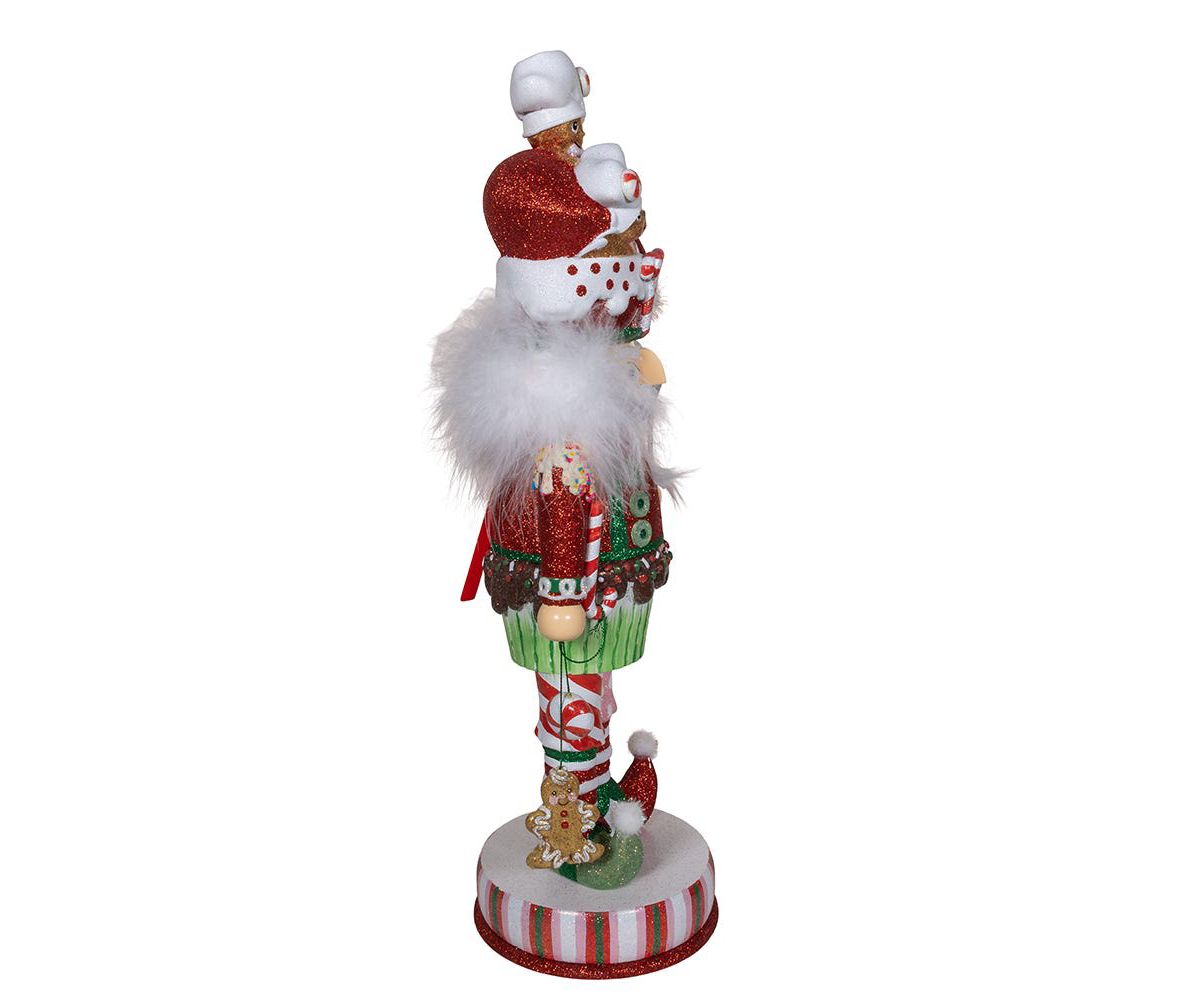 Kurt Adler 18-Inch Hollywood Nutcrackers Gingerbread Soldier with Cupcake Body Nutcracker