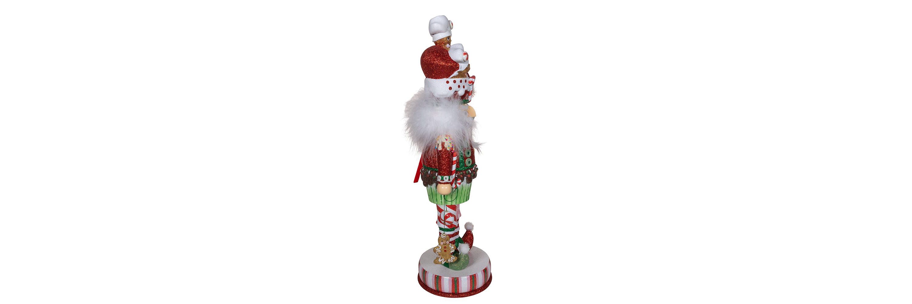 Kurt Adler 18-Inch Hollywood Nutcrackers Gingerbread Soldier with Cupcake Body Nutcracker