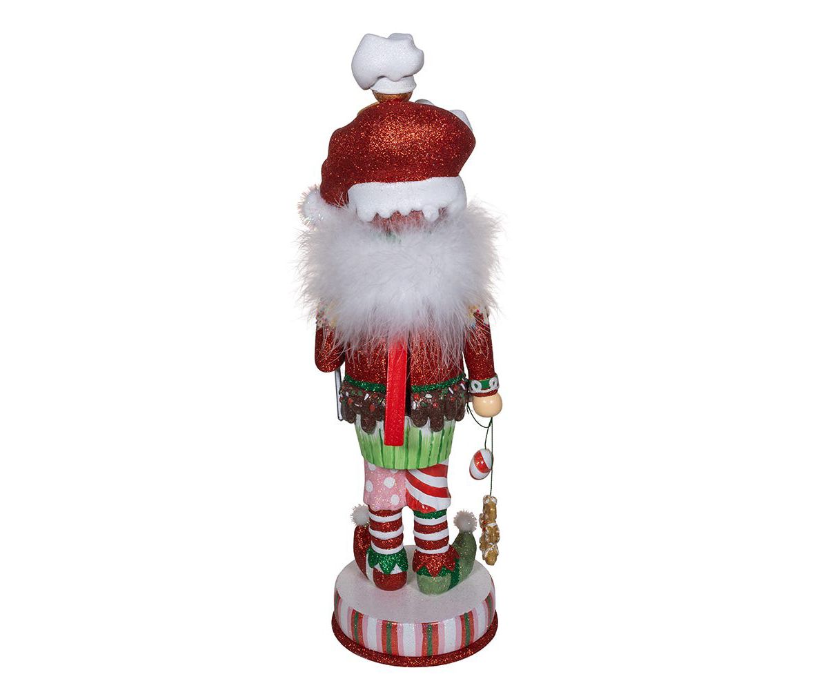 Kurt Adler 18-Inch Hollywood Nutcrackers Gingerbread Soldier with Cupcake Body Nutcracker